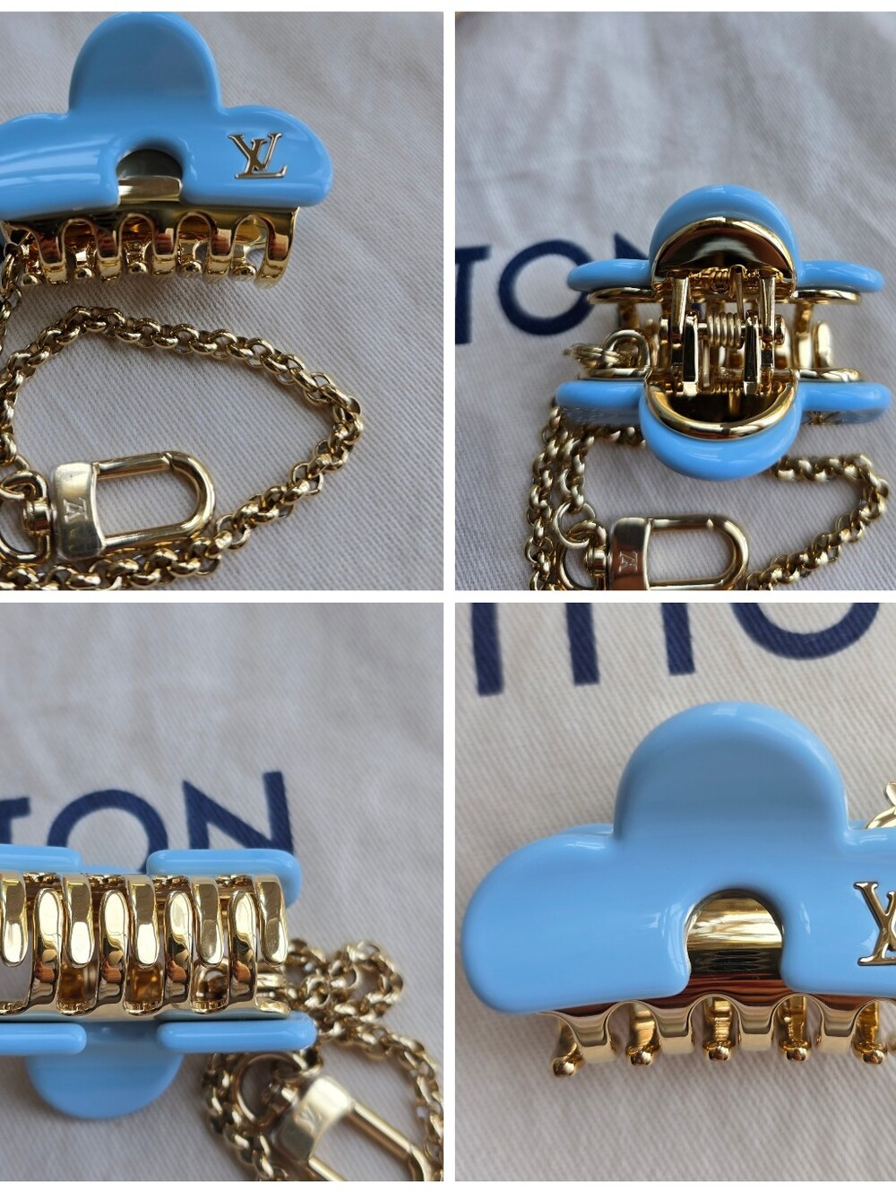 Louis Vuitton LV Remix Special Edition Vernis Hairclip Alma BB Sky Blue - Picture 14 of 16